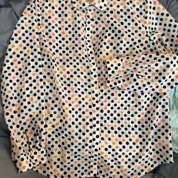 Vintage Coldwater Creek polka dot button up - Picture 3 of 4